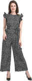 Women's Trendy Polka Print Crepe Jumpsuit